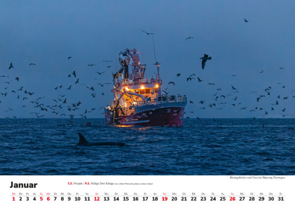 AUSVERKAUFT Wandkalender: Skandinavien 2025 - Wasserwelten – Bild 2