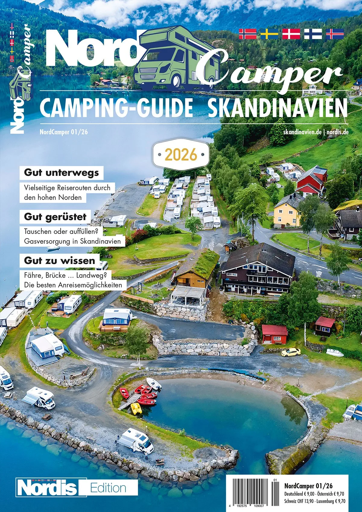 NordCamper 2026 – Camping-Guide für Skandinavien/Nordeuropa